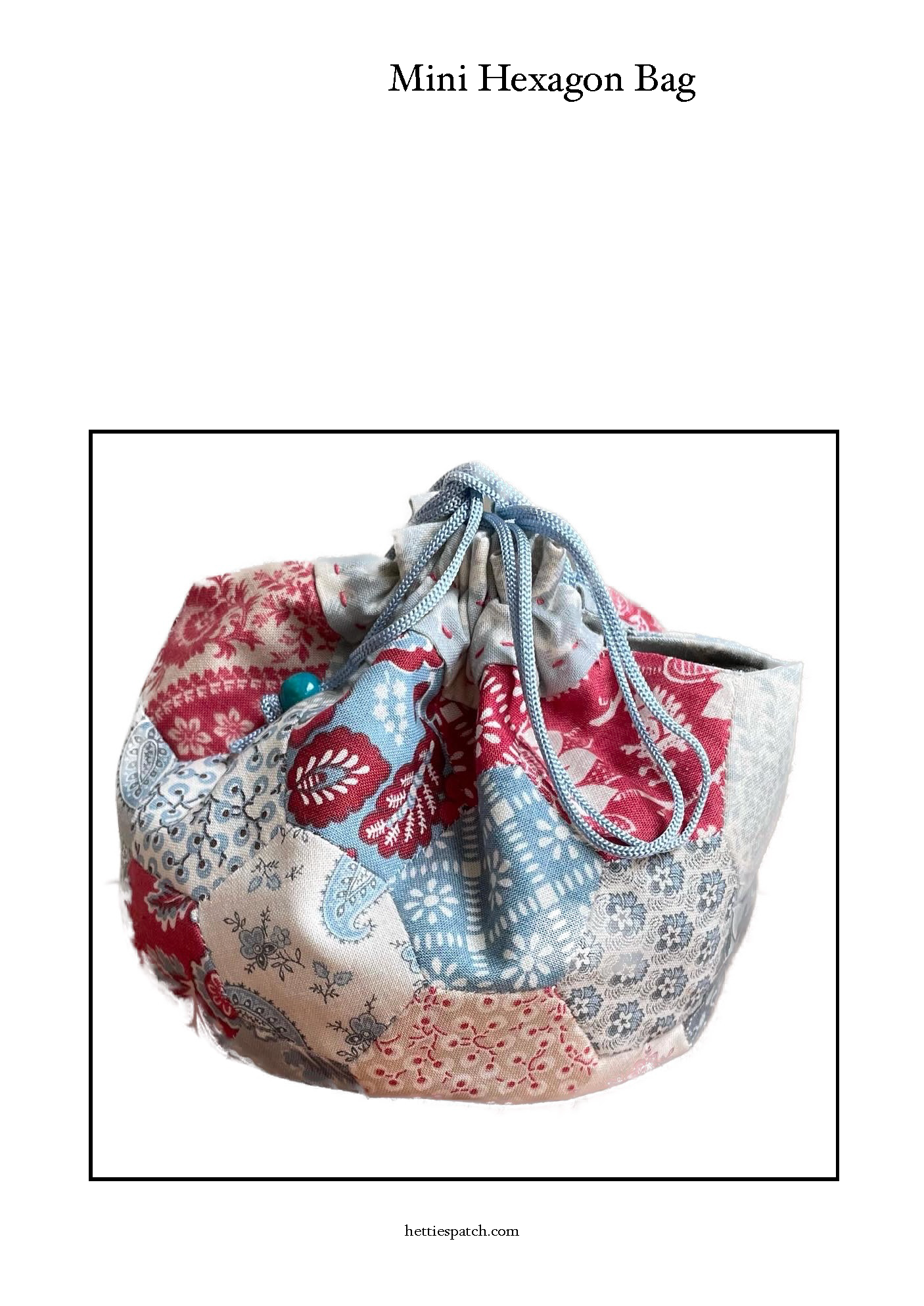 Mini Hexagon Bag pattern PDF Hettie'S Patch